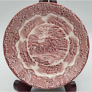 Vintage Grindley Staffordshire Saucer English Country Red ~5 3/4. Choice